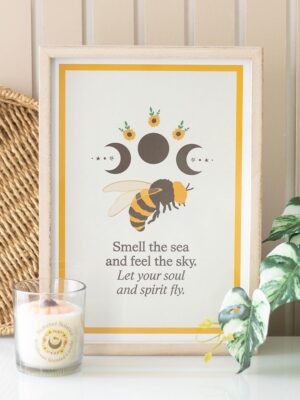 SU_84925.jpg Bee Radiant Bee Framed Wall Art Print - Spiritual Home Decor