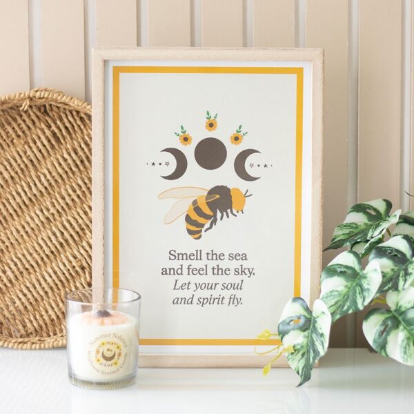 SU_84925.jpg Bee Radiant Bee Framed Wall Art Print - Spiritual Home Decor