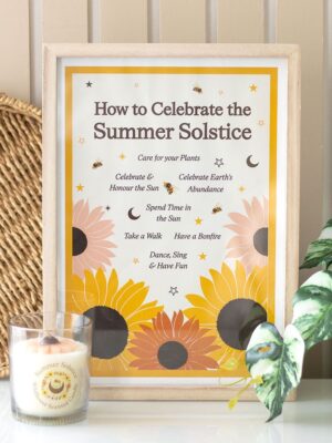 How to Celebrate the Summer Solstice Framed Wall Art Print - Spiritual Home Decor