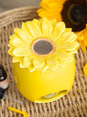 Sunflower Oil Burner and Wax Warmer - Aromatherapy