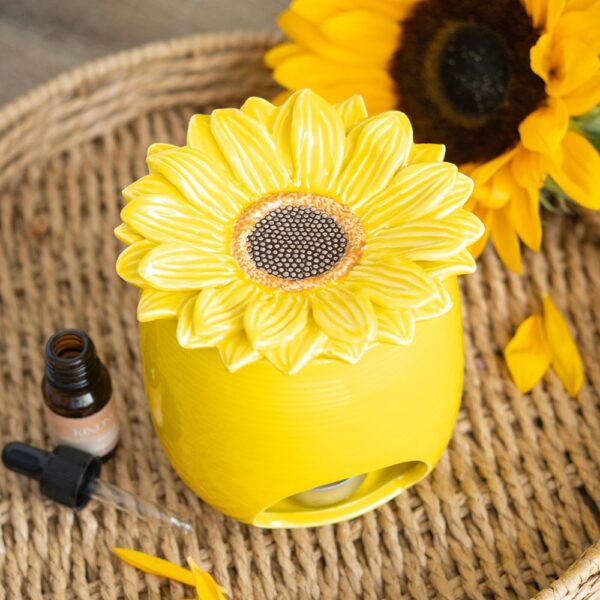Sunflower Oil Burner and Wax Warmer - Aromatherapy