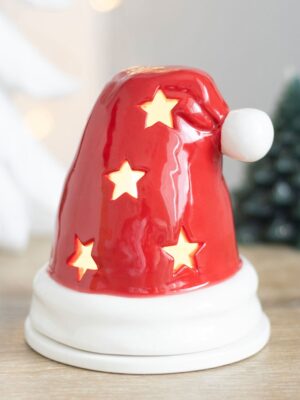 Santa Hat Incense Cone Burner and Tealight Holder - Aromatherapy