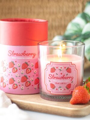 Strawberry Scented Candle - Aromatherapy