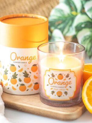 Orange Scented Candle - Aromatherapy