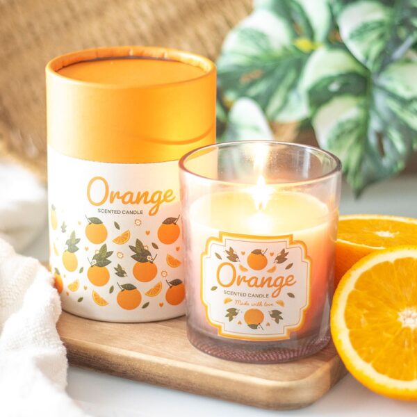 Orange Scented Candle - Aromatherapy