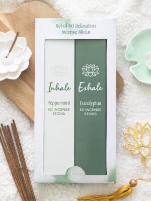 Set of 2 Inhale Exhale Incense Stick Packs - Aromatherapy