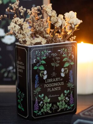 Poisonous Plants Book Shaped Vase - Book Decor