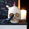 Skull Ornament with Snake - Gothic Decor