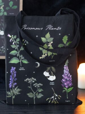 Poisonous Plants Polycotton Tote Bag - Spiritual Home Decor