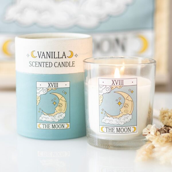 VT_06626.jpg The Moon Vintage Tarot Vanilla Candle - Aromatherapy