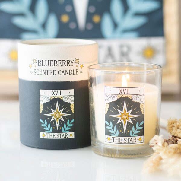 The Star Vintage Tarot Blueberry Candle - Aromatherapy