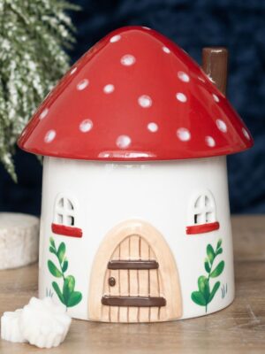 Mushroom House Oil Burner and Wax Warmer - Spiritual Home Decor