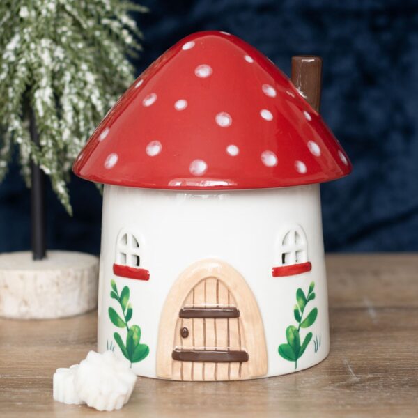 WF_78224.jpg Mushroom House Oil Burner and Wax Warmer - Spiritual Home Decor