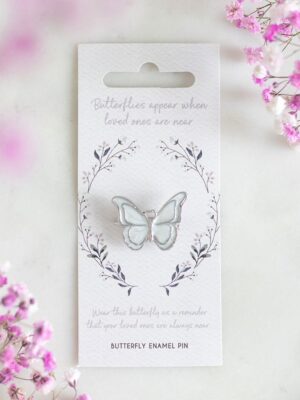 Butterflies Appear Enamel Butterfly Pin - Spiritual Home Decor