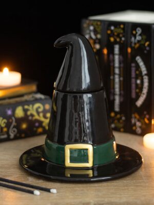 Black Witch Hat Oil Burner - Witchcraft Ritual