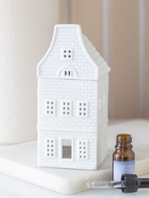 White Nordic House Oil Burner and Wax Warmer - Spiritual Home Decor