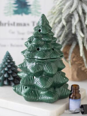 Green Fir Tree Oil Burner and Wax Warmer - Aromatherapy