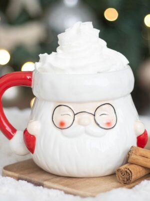 Santa Claus Shaped Mug - Ceramic Mug