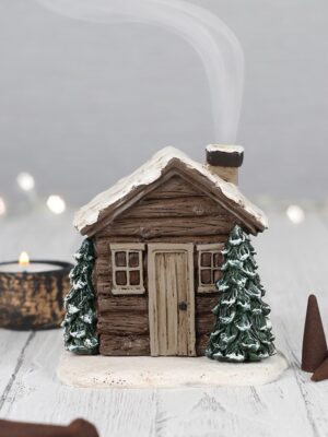 Log Cabin Incense Cone Burner - Aromatherapy