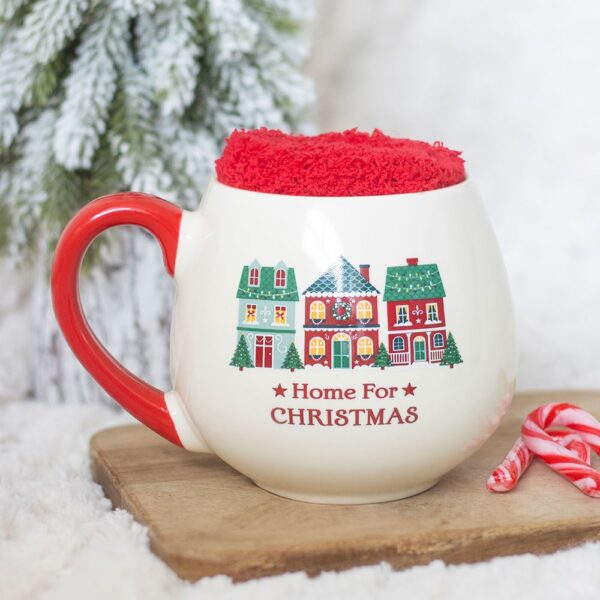 XS_49527.jpg Home for Christmas Mug and Socks Set - Ceramic Mug