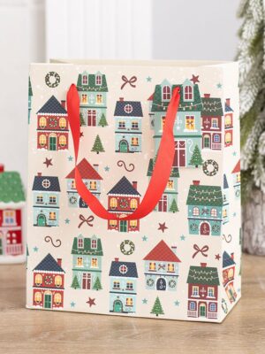 XS_50627.jpg Christmas Street Print Gift Bag - Spiritual Home Decor