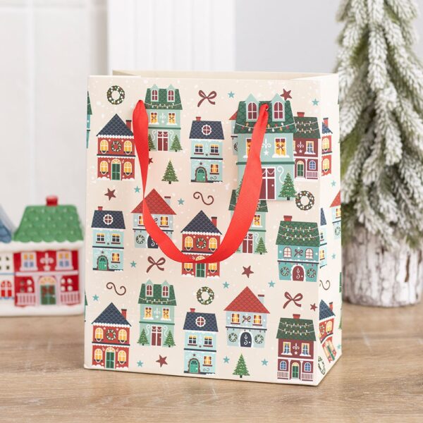 XS_50627.jpg Christmas Street Print Gift Bag - Spiritual Home Decor