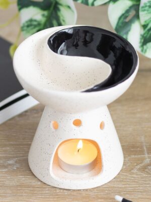 Yin Yang Dual Oil Burner and Wax Warmer - Meditation Decor